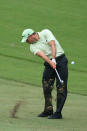 GREENSBORO, NC - AUGUST 18: Sergio Garcia of Spain hits his second shot on the 11th hole during the third round of the Wyndham Championship at Sedgefield Country Club on August 18, 2012 in Greensboro, North Carolina. (Photo by Hunter Martin/Getty Images)