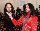 Jared Leto made an impression in 2019 sporting a Gucci outfit and -- more importantly -- brandishing a replica of his own head. Talk about bold!
