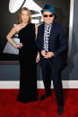 LOS ANGELES, CA - FEBRUARY 12: Musicians Diana Krall (L) and Elvis Costello arrive at the 54th Annual GRAMMY Awards held at Staples Center on February 12, 2012 in Los Angeles, California. (Photo by Larry Busacca/Getty Images For The Recording Academy)