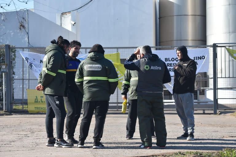 Foto del sábado pasado. El conflicto se desató en medio de un pedido por recategorizaciones que para la empresa no corresponde