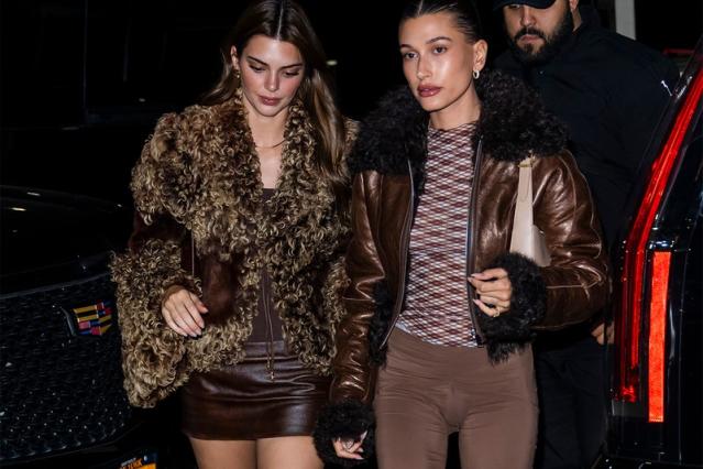 Hailey Bieber Wore Kendall Jenner's Unique Bomber Jacket
