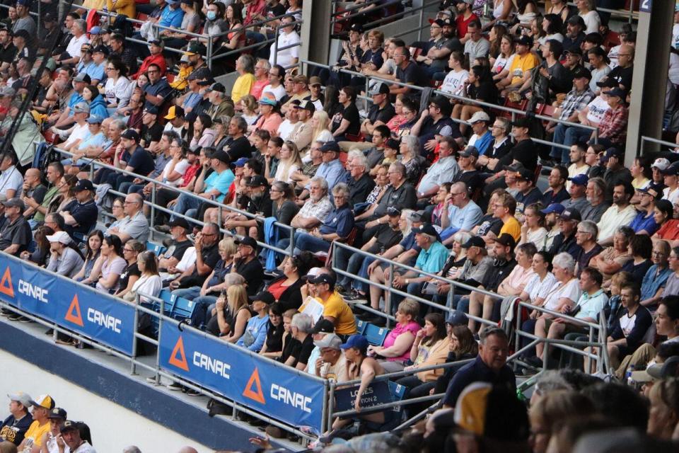 The stands were full in Quebec City for the fist home game of the season on Tuesday. 