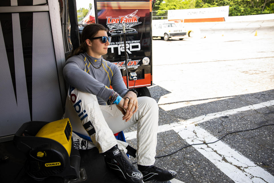 Isabella Robusto at the track.