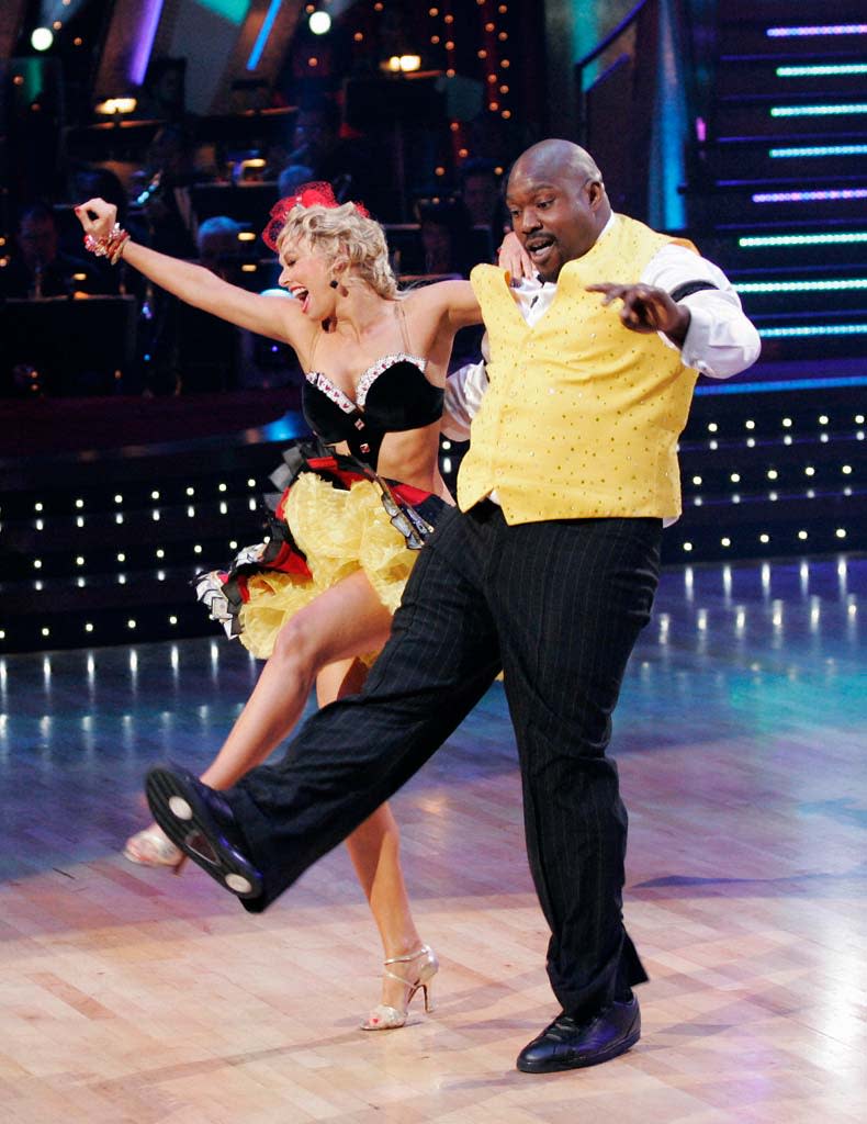 Kym Johnson and Warren Sapp perform a dance on the seventh season of Dancing with the Stars.