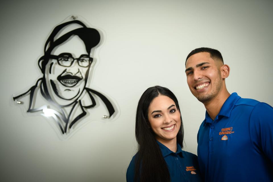 Lianabel Ruiz Guzman and Orlando Nieves Gonzalez, owners of Grandpa's Empanadas at 4730 US-301 in Hope Mills.