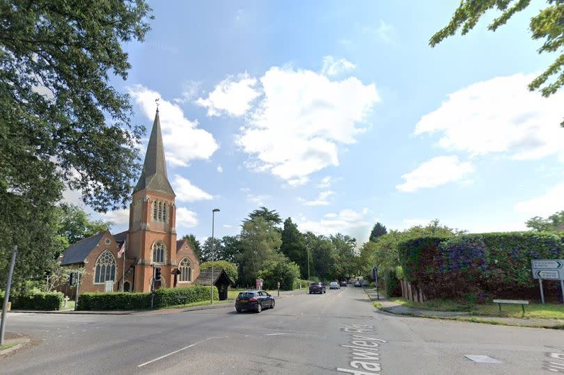 Blackwater, a small town that sits on the borders of three counties -Credit:Streetview