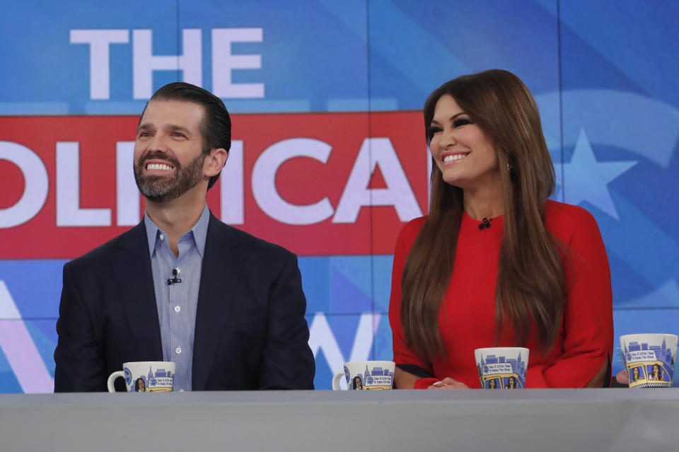 Donald Trump Jr. and Kimberly Guilfoyle on ABC's "The View" last year. (Photo: Lou Rocco via Getty Images)