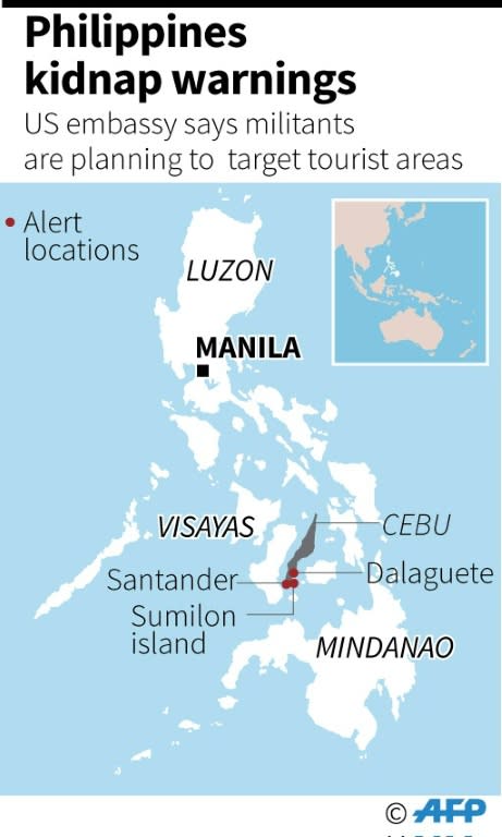 Philippines kidnap warnings