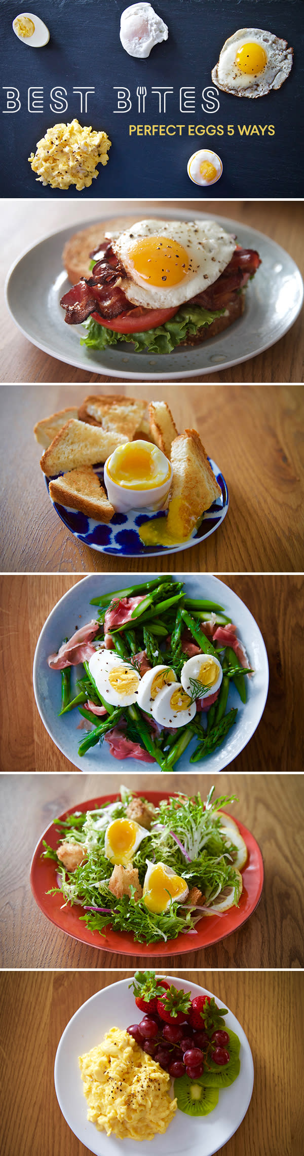 Cook perfect eggs 5 ways