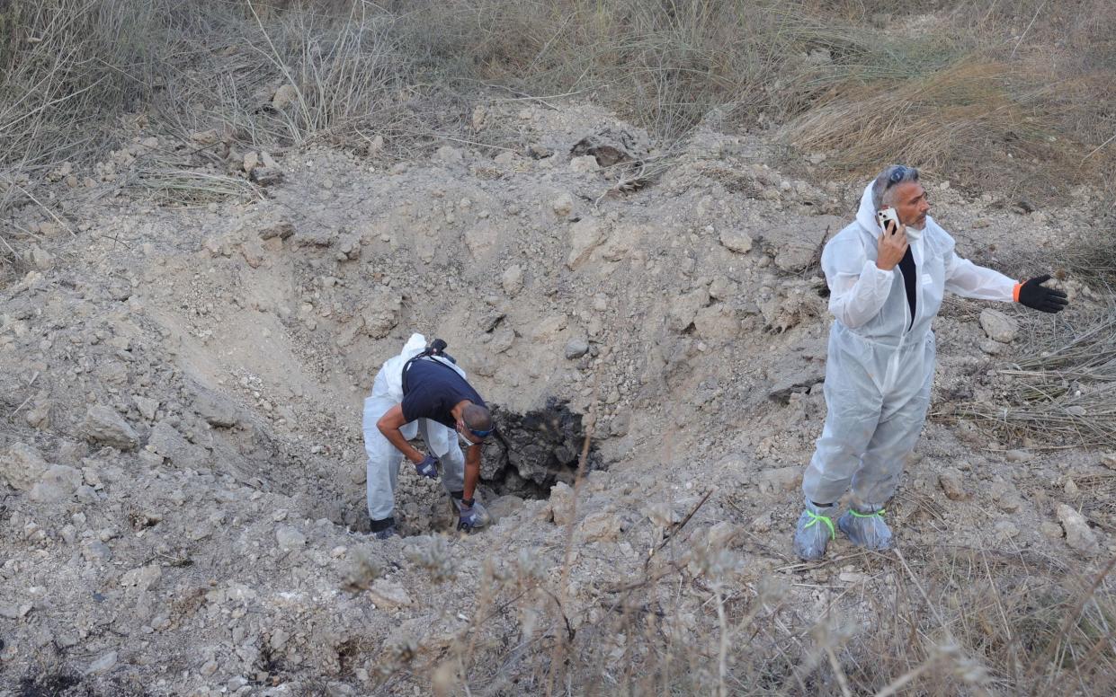 According to the IDF, a surface-to-surface missile fired from Yemen landed in an open field