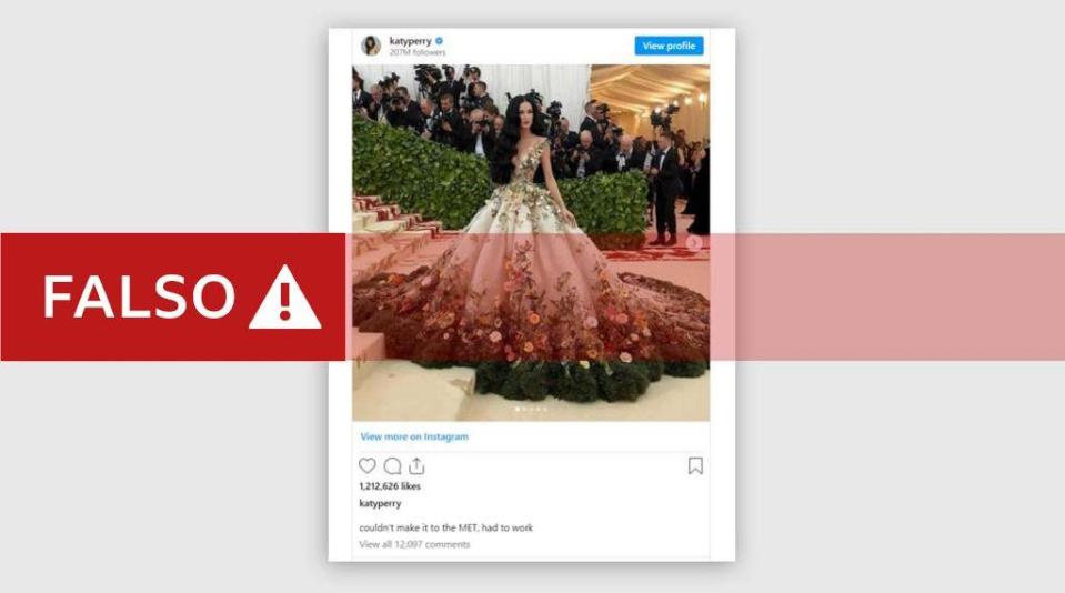 Imagen falsa de Katy Perry creada por inteligencia artificial