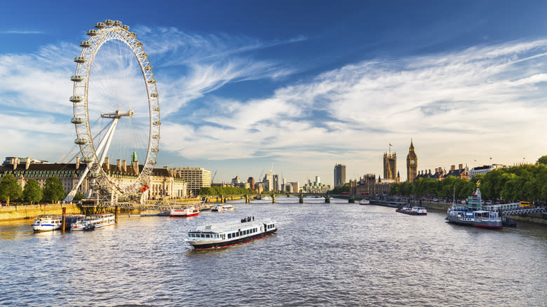 London Eye on the Thames