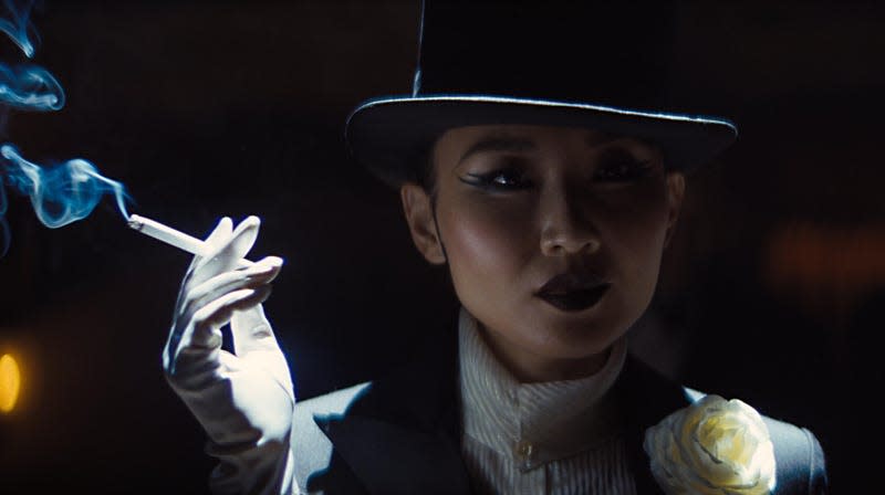 Li Jun Li plays Lady Fay Zhu in BABYLON from Paramount Pictures