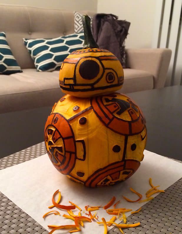 Citrouille BB 8 de Star Wars