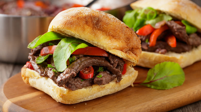 Steak sandwich rolls