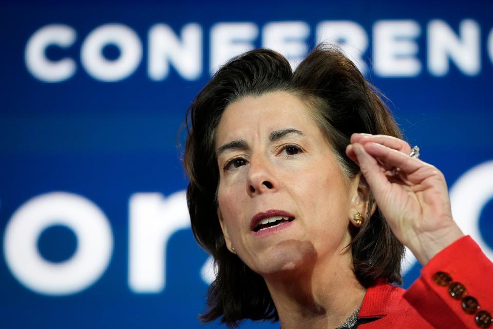 Commerce Secretary Gina Raimondo says there's a 'math problem' for the U.S. to double its semiconductor workforce in 10 years.