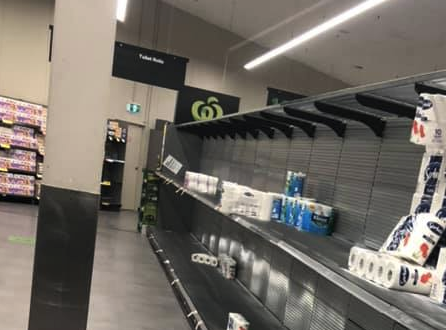 A Woolworths store in Wollongong's Corrimal on Thursday. Source: Facebook/ Morgan Savannah