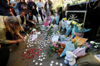 People take part in a vigil for the victims of an attack on concert goers at Manchester Arena, in central Manchester, Britain May 23, 2017. REUTERS/Peter Nicholls