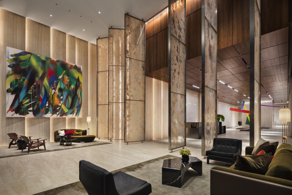 David Rockwell designed the lobby for 15 Hudson Yards