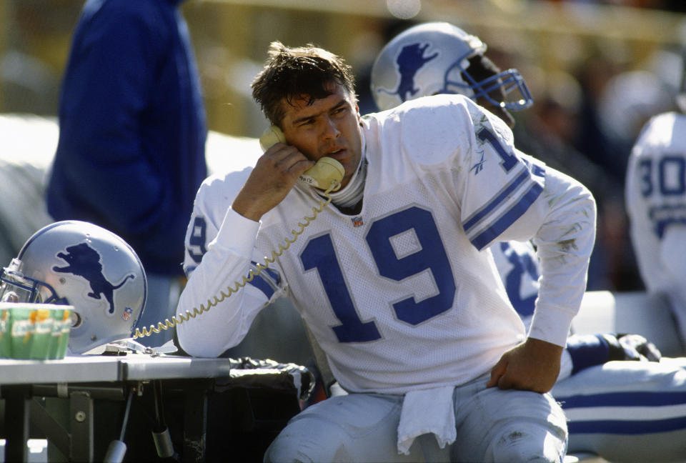 Former Lions quarterback Scott Mitchell was not happy watching 