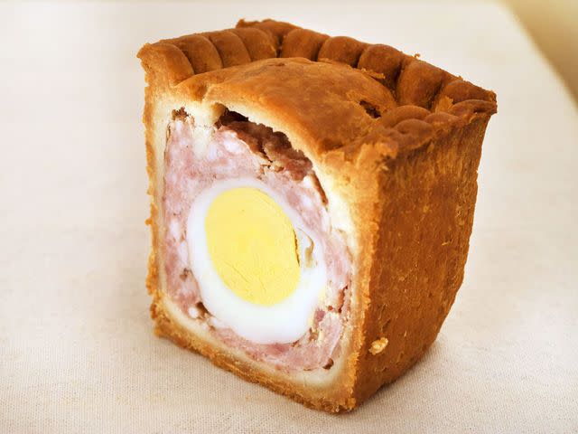 Interior of a gala pie.