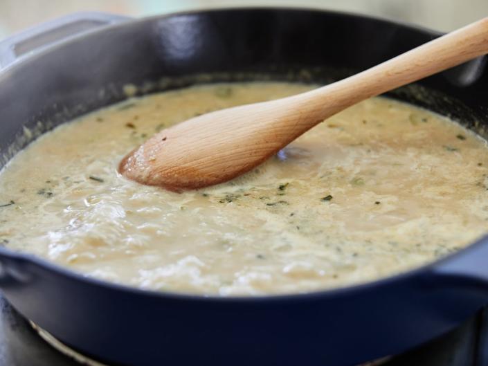 After removing the chicken from the pan to make the sauce (Tom McCorkle/The Washington Post)