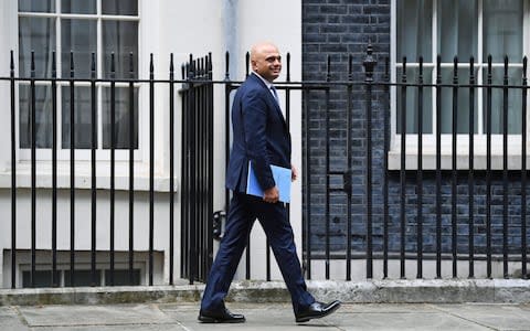 Sajid Javid  - Credit: Victoria Jones/PA