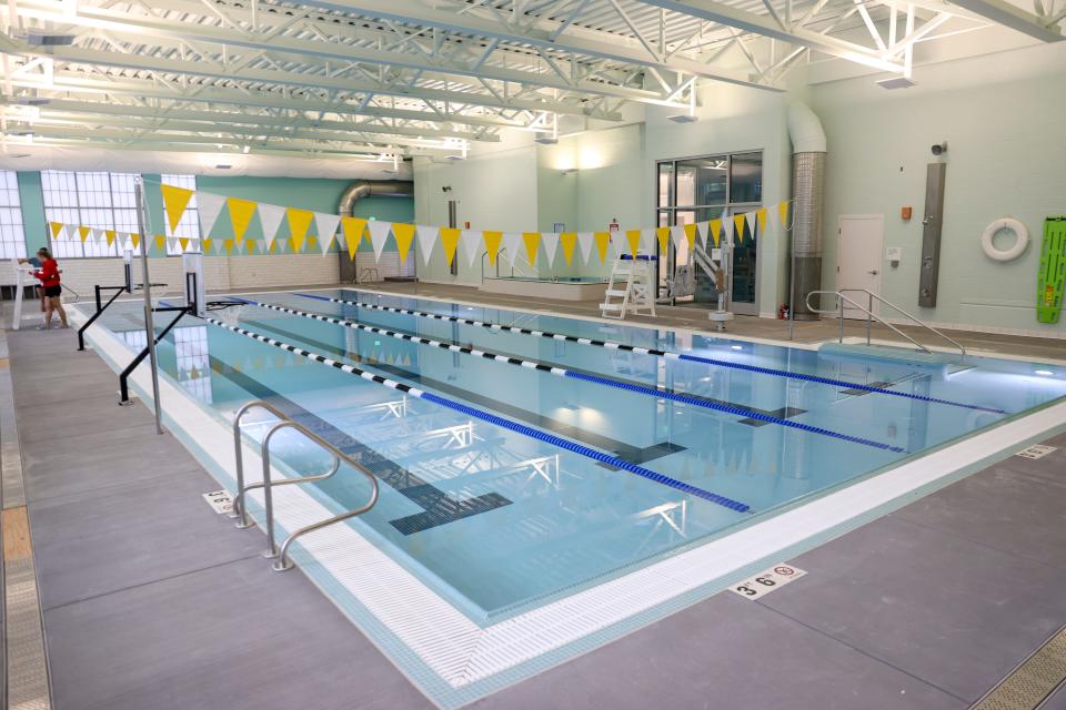 The aquatic center at the new YMCA in Salem, Ore. on Tuesday, Sept. 13, 2022.