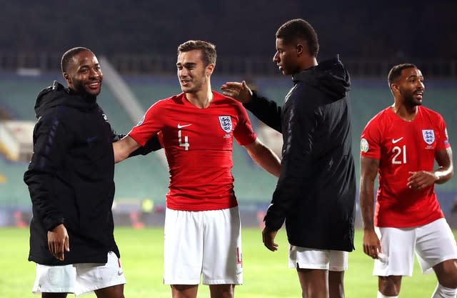 Raheem Sterling, left, and Marcus Rashford, right, are doing their bit to help out