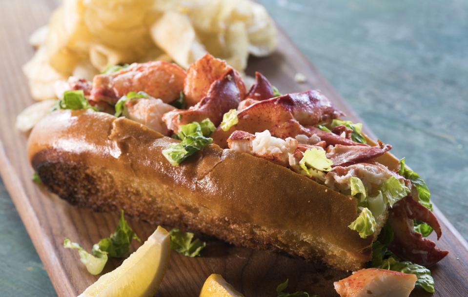 A lobster roll at The Lobster Trap restaurant in downtown Asheville.