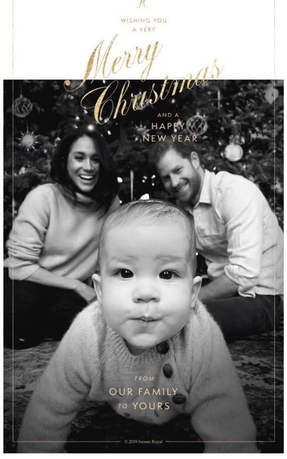 Sussexes' Christmas card