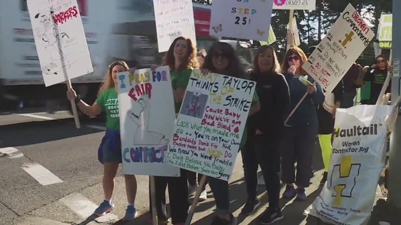 Nurses at 6 Providence Hospitals went on a 3-day strike, June 18, 2024 (KOIN)