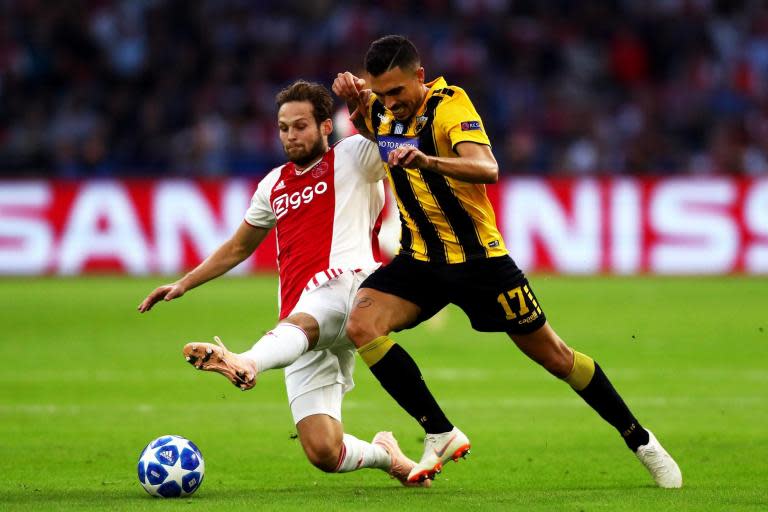 Ajax vs AEK Athens LIVE: Uefa Champions League 2018-19 latest score, goals, how to watch on TV