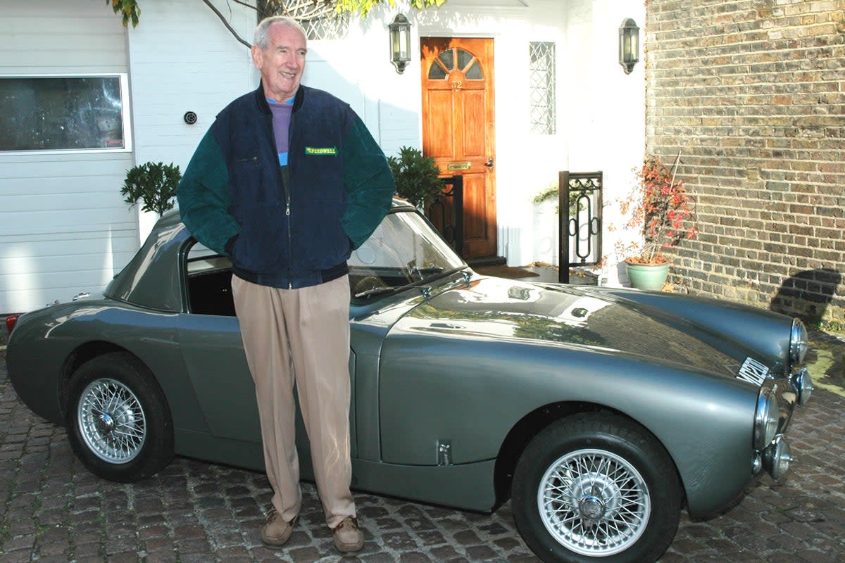 Sprinzel, pictured with his most famous car (Woolmer Classic Engineering)