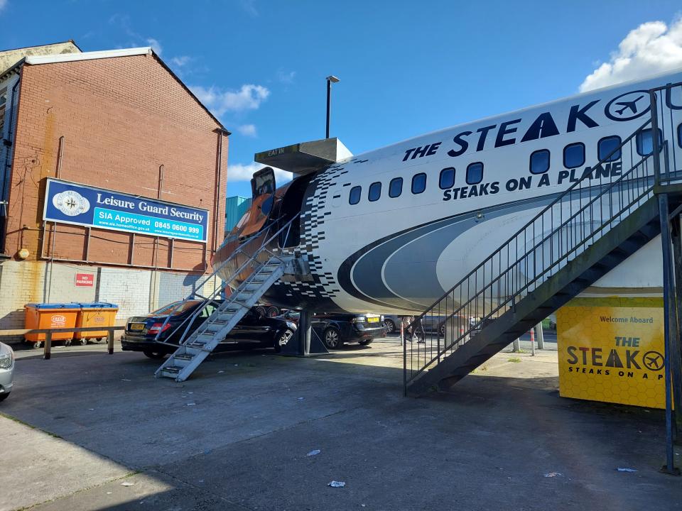 Steaks on a Plane restaurant in Bolton