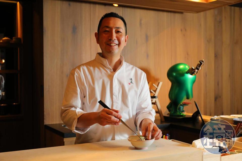 料理長渡邉信介在台灣的第7年，終於擁有一間自己的店。
