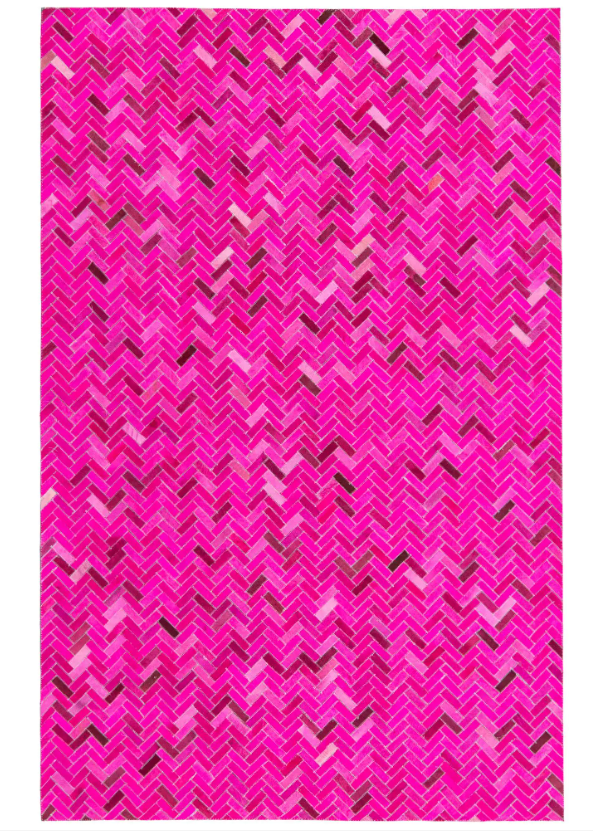 hot pink trend rRugs.com-5-2-x-8-Cowhide-Rug