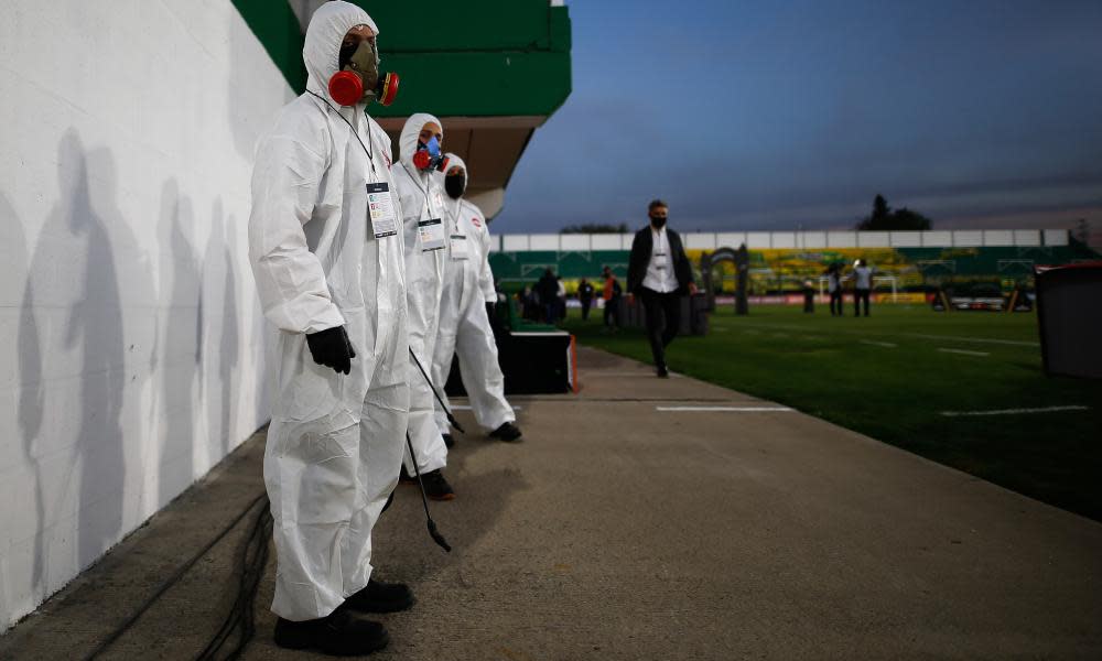 <span>Photograph: Juan Ignacio Roncoroni/EPA</span>