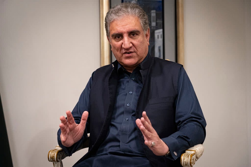 Pakistan’s foreign minister, Shah Mahmood Qureshi  (Bel Trew)