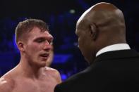 Boxing - Nick Blackwell v Chris Eubank Jnr British Middleweight Title - The SSE Arena, Wembley - 26/3/16 Nick Blackwell and Chris Eubank after the fight Action Images / Adam Holt