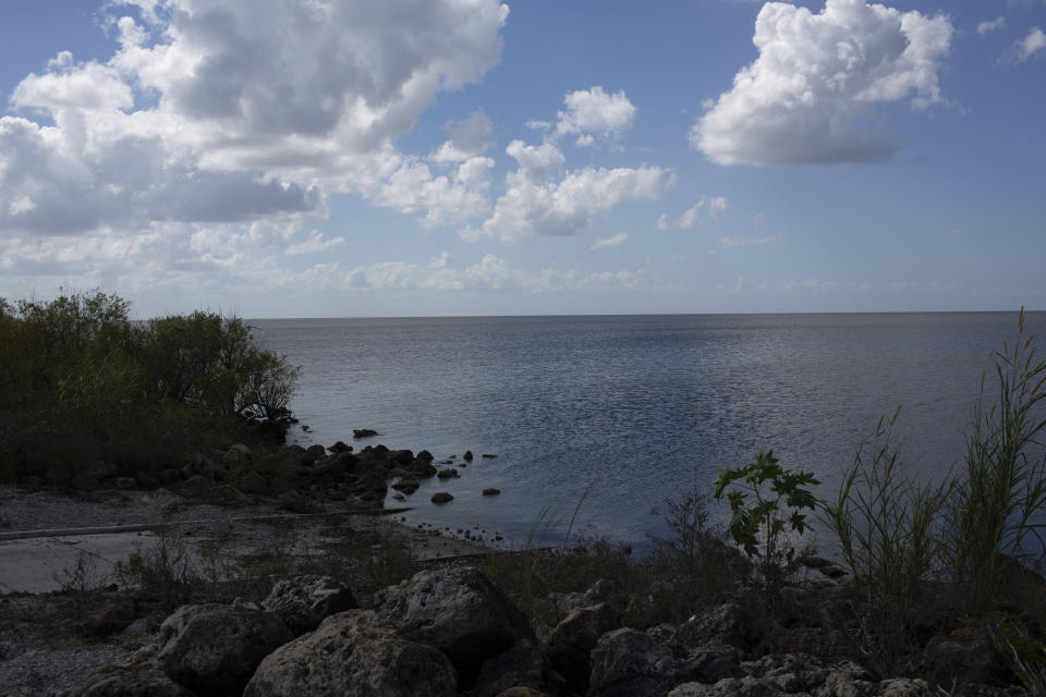 View of Lake Okeechobee from Canal Point, Fla., Oct. 16, 2018. (Photo: Saul Martinez for Yahoo News)