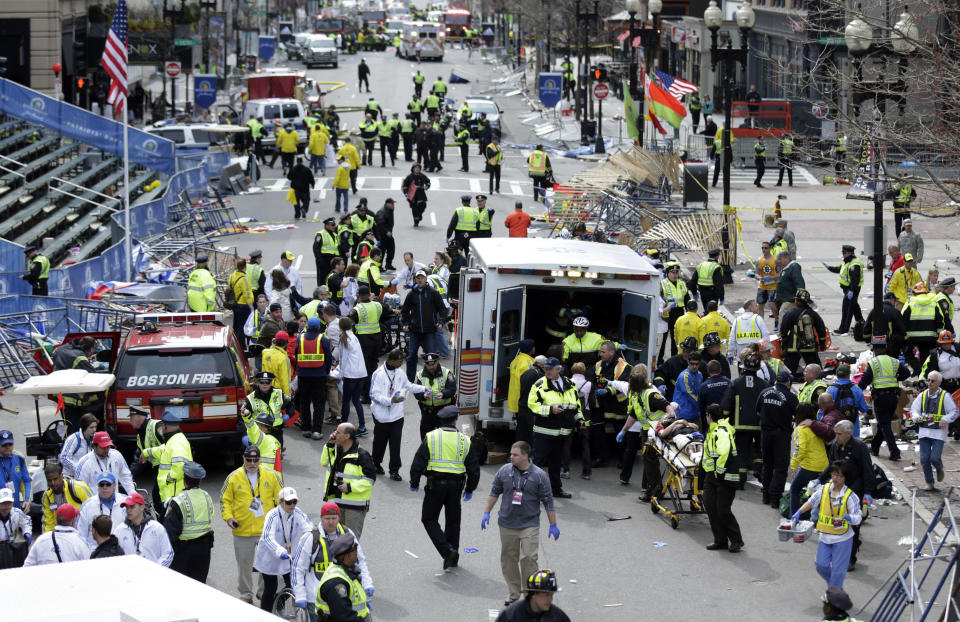 The <a href="http://www.huffingtonpost.com/news/boston-marathon-bombing" target="_blank">Boston Marathon bombing</a> was not just the most lethal domestic terrorist attack in Massachusetts history. Not since Sept. 11 have Americans been subjected to such an intense act of destruction on U.S. soil.  At approximately 2:49 p.m., on April 15, 2013, two pressure cooker bombs were detonated near the finish line of the Boston Marathon. The twin bombings killed three people and injured more than 260 others.  In the aftermath of the attack, authorities used video footage and witness statements to identify two brothers, 26-year-old Tamerlan Tsarnaev and 19-year-old Dzhokhar Tsarnaev, as suspects in the twin bombings.   Authorities <a href="http://www.huffingtonpost.com/2013/04/19/boston-marathon-bombing_n_3114693.html" target="_blank">zeroed in on the brothers</a> during the early morning hours of April 19, 2013. A gunfight erupted, resulting in the death of Tamerlan Tsarnaev. His brother managed to escape during the ensuing chaos.  Dzhokhar Tsarnaev did not escape for long. Later that night, he was found hiding in a boat behind a Watertown home. He was arrested and transported to a local hospital where he was treated for the multiple gunshot wounds that he had sustained.  Dzhokhar Tsarnaev's case has not yet gone to trial. He faces 30 federal charges including using a weapon of mass destruction. Prosecutors have not yet decided whether they will seek the death penalty.  While the outcome of the criminal case is yet to be seen, the horrific images of the aftermath of the terrorist attack have been seared forever into the nation's collective memory.