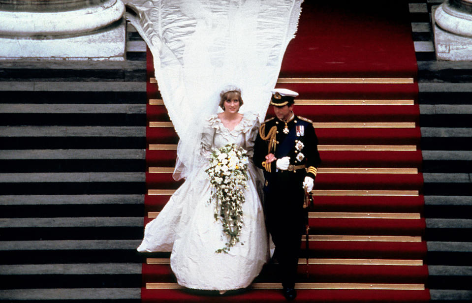 Die Hochzeit von Prinzessin Diana (damals Lady Diana Spencer) und Prinz Charles
