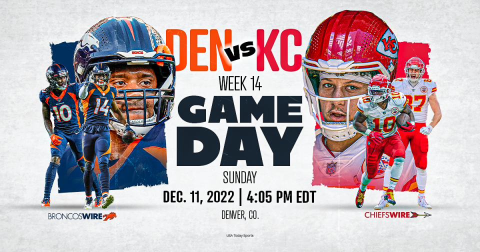 Chiefs vs. Broncos Week 14: How to watch, listen and stream online