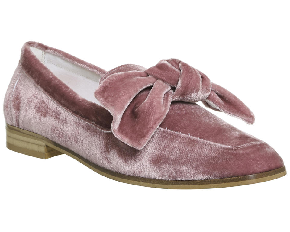 Velvet Bow Loafers