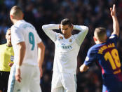 <p>Real Madrid vs Barcelona, el clásico live! Cristiano Ronaldo has early goal ruled out for offside </p>