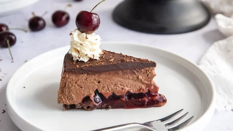 Black Forest cherry cheesecake