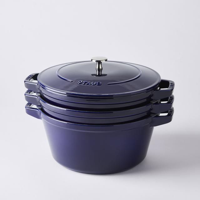 Staub Stackable 4-Piece Cast Iron Cookware Set, 5 Colors on Food52