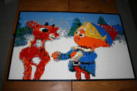 Dave Ware's Christmas 2009 mosaic, based on the Rankin Bass Rudolph