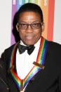 FILE - This Dec. 8, 2013 file photo shows honoree Herbie Hancock at the 2013 Kennedy Center Honors at the Kennedy Center for the Performing Arts in Washington. Hancock, who as a UNESCO Goodwill Ambassador is organizing International Jazz Day celebrations on April 30 in Osaka, Japan, is being honored for Lifetime Achievement in Jazz. (Photo by Greg Allen/Invision/AP, File)